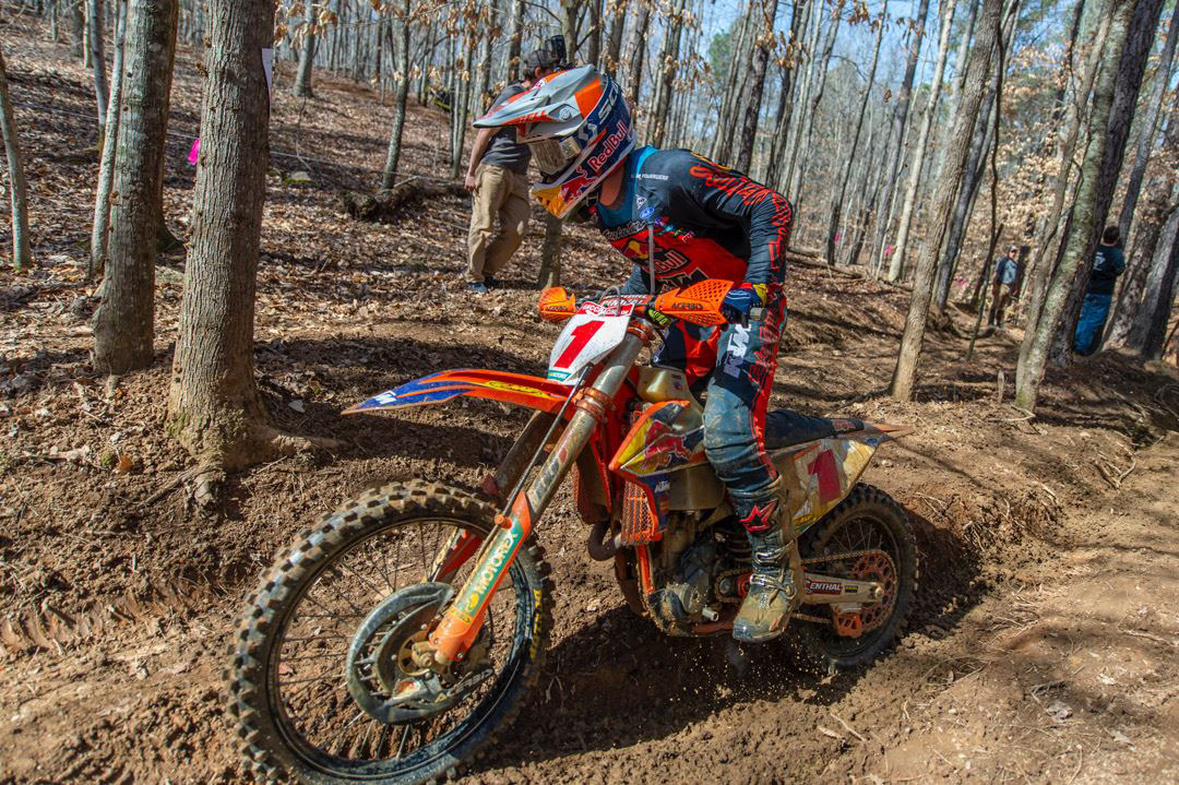 “There was no way I was going to lose…ever!” Dominant GNCC round 1 win for Russell
