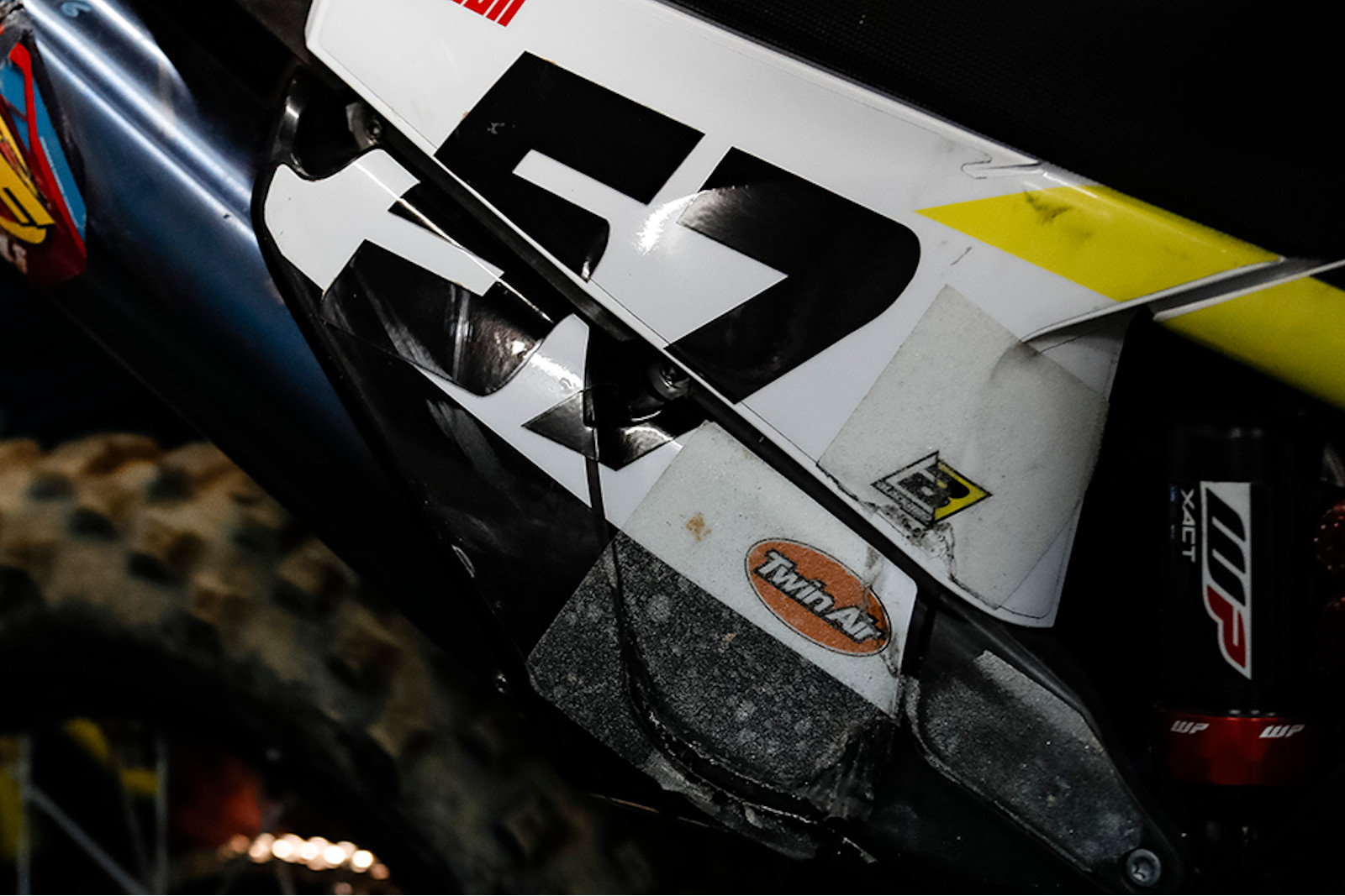 Spotted: Skateboard grip patches on Billy Bolt’s SuperEnduro Husqvarna