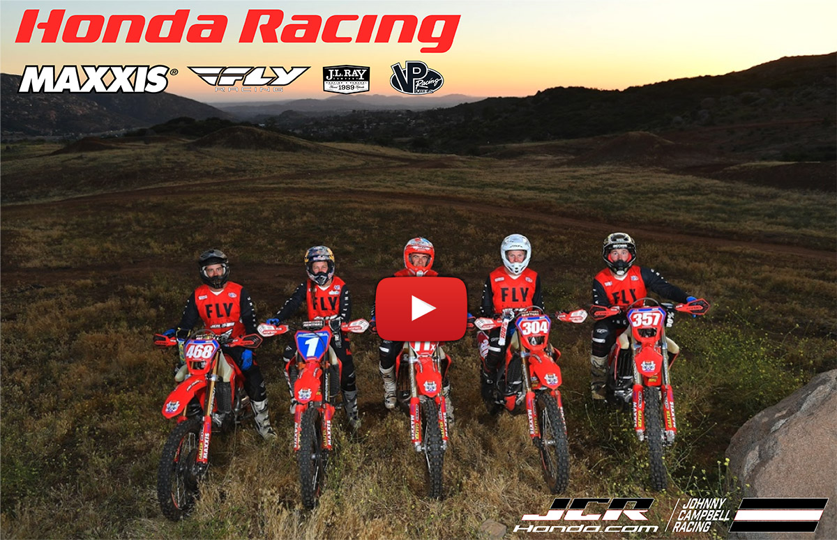 2020 JCR Honda Team video – featuring Ricky Brabec