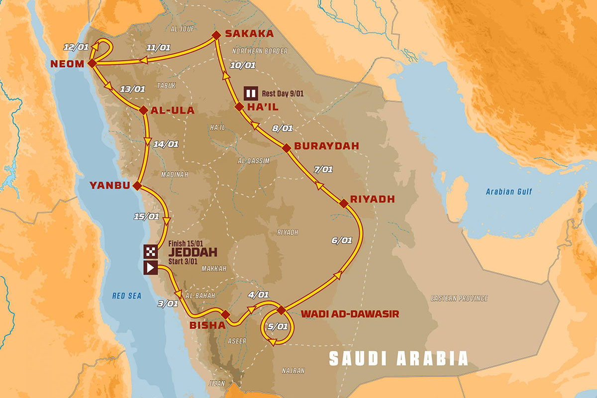 2021 Dakar Rally route revealed