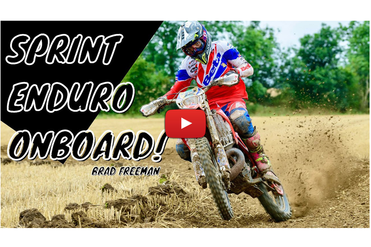 Brad Freeman POV against the clock – ragging a two-stroke in a stubble field