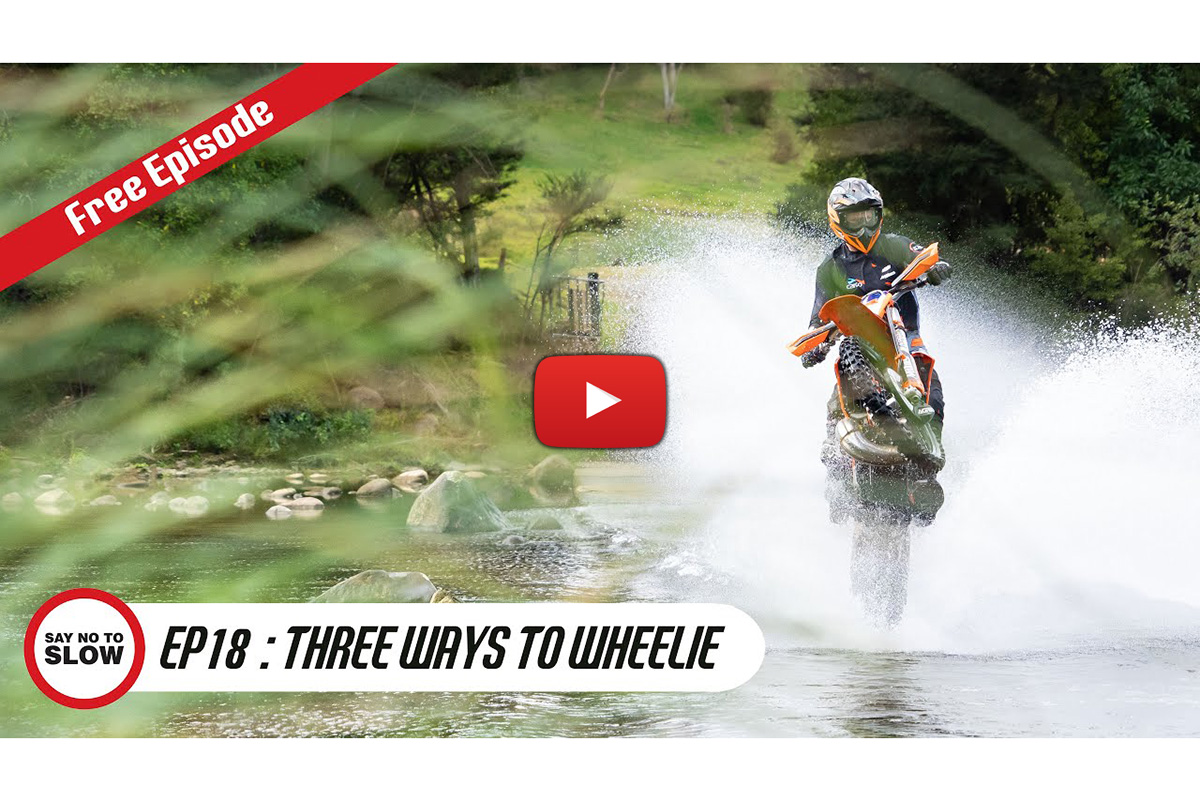 How to wheelie an enduro bike with Chris Birch