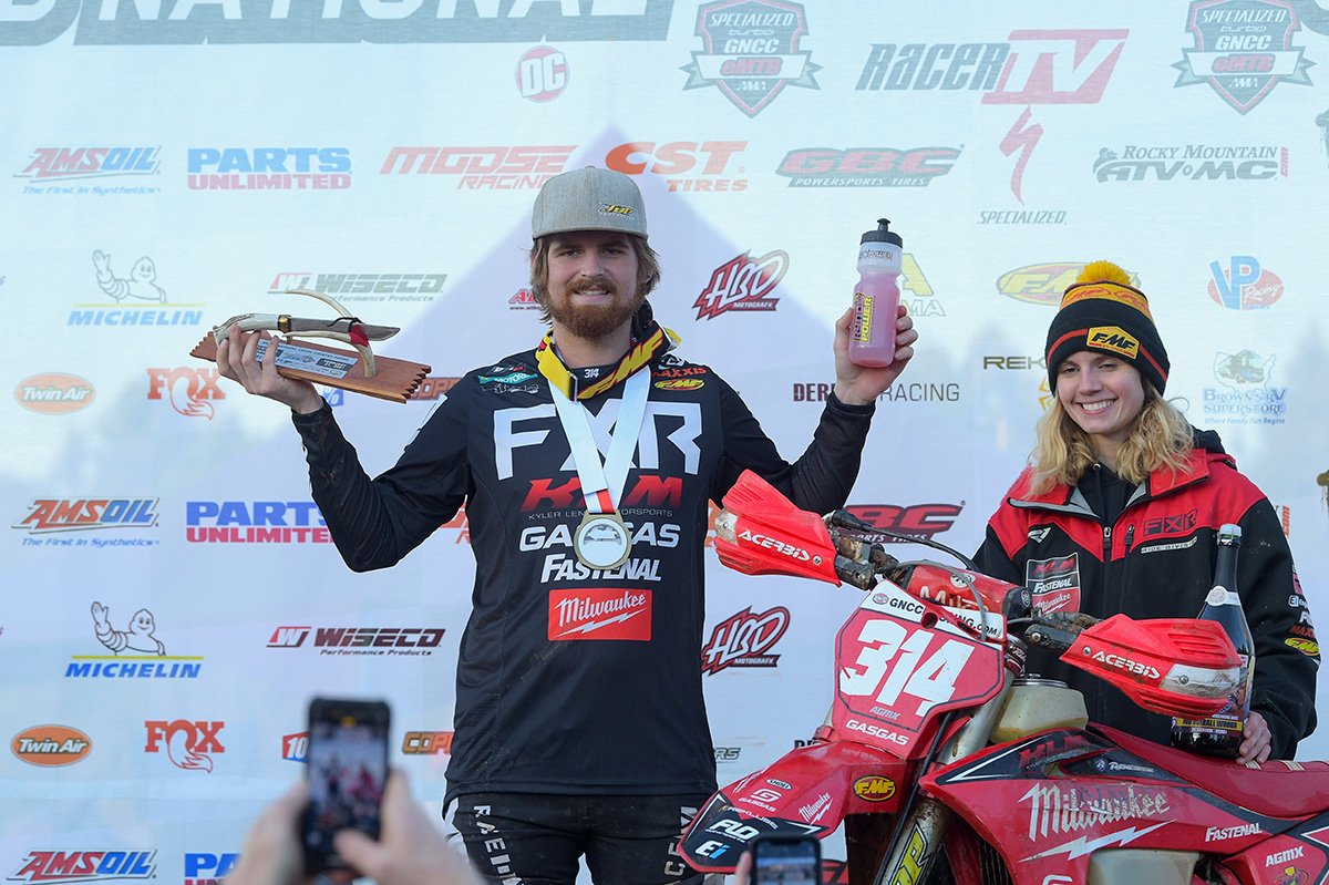Grant Baylor takes maiden GNCC win for GASGAS