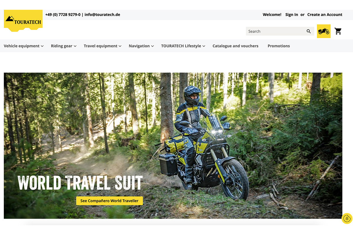 Touratech relaunch online webshop