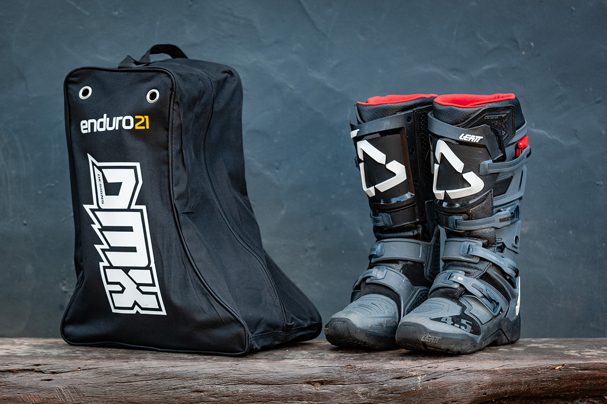 Quick look: DMX DESIGNS boots bags