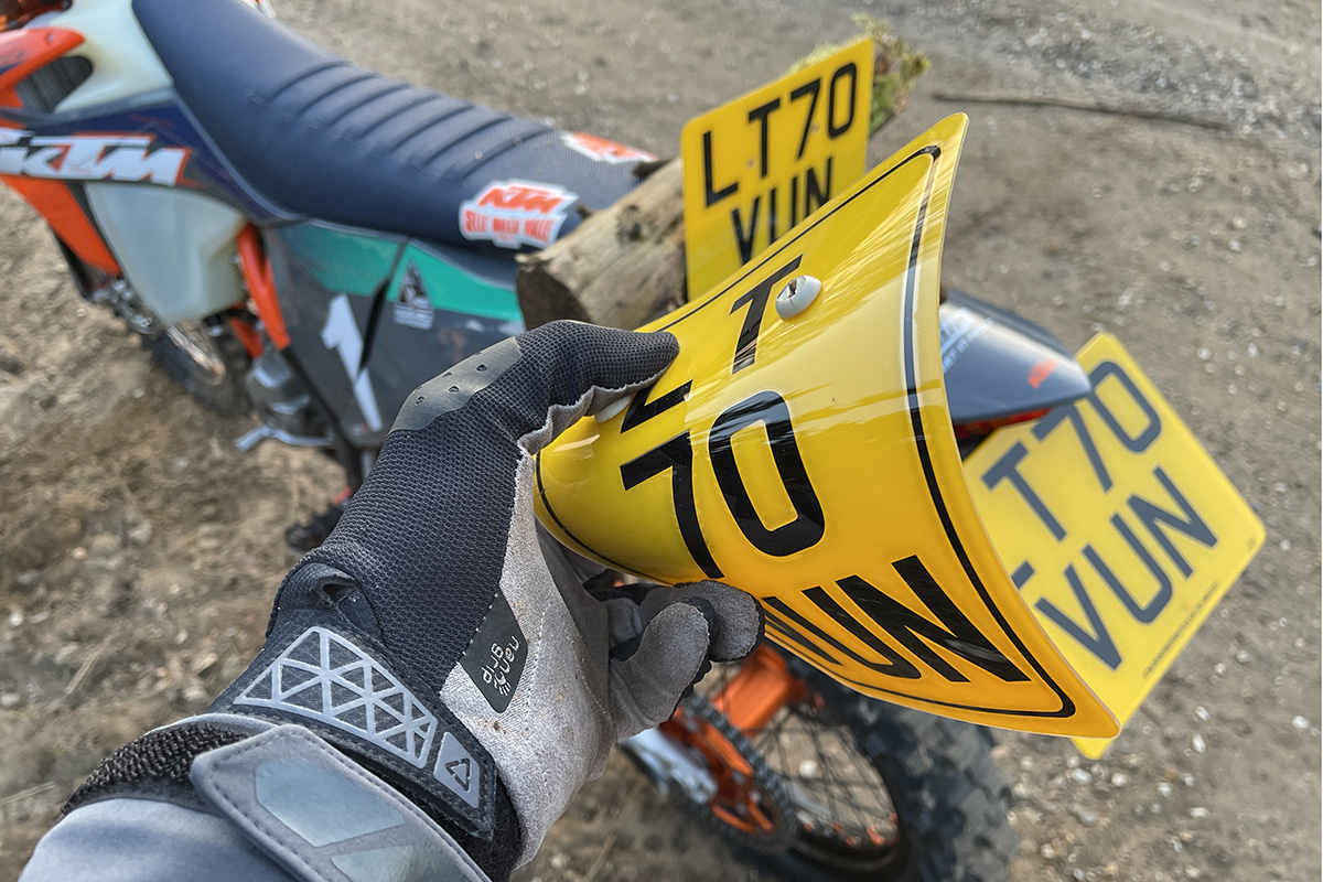 Quick look: Flexiplates Enduro registration plates