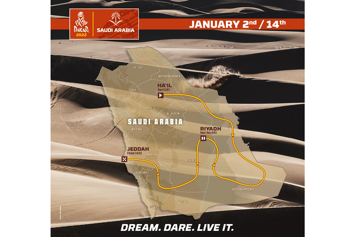 Dakar Rally: course details revealed for Saudi Arabia 2022