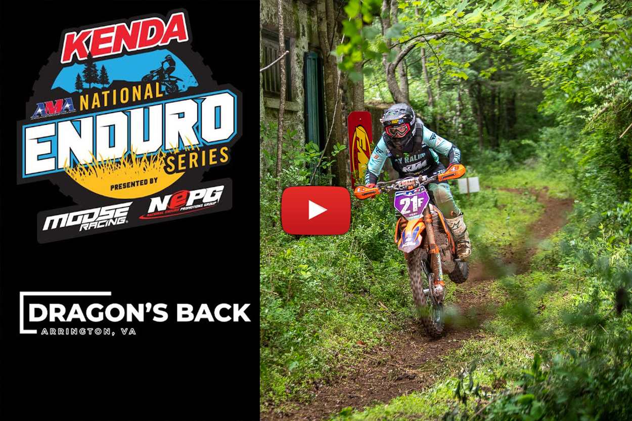 AMA National Enduro: Dragon's Back NEPG video highlights