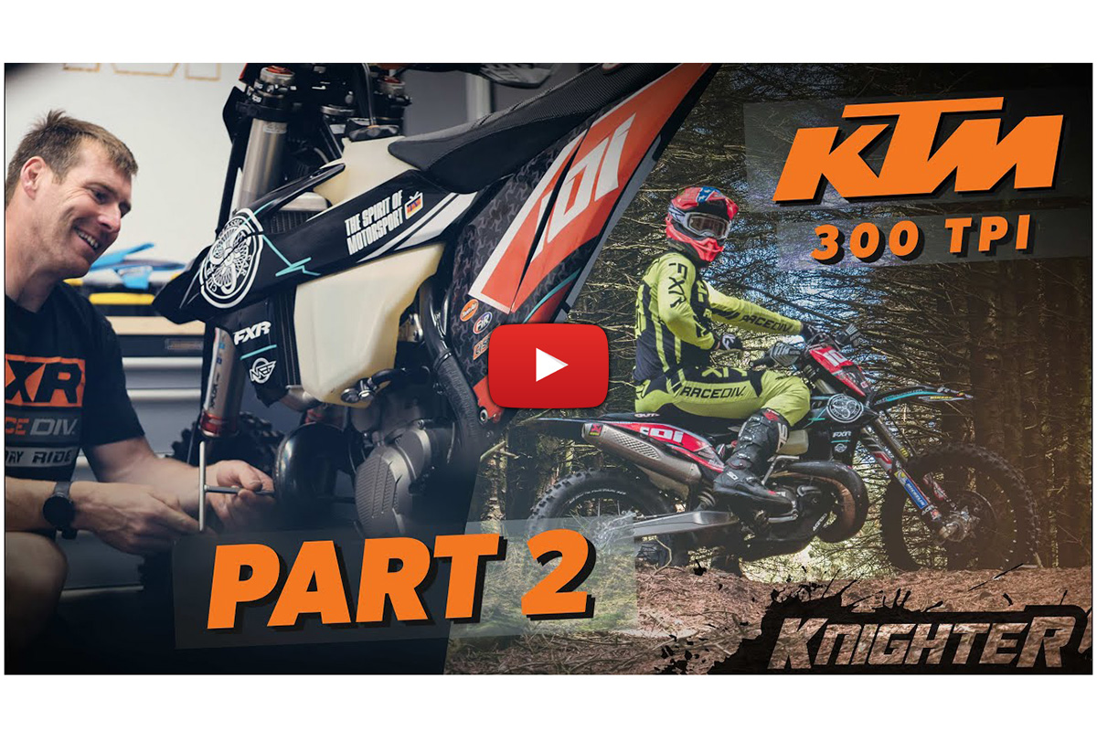 David Knight TPI vlog: episode 2 of Knighter’s KTM 300 TPI Extreme Enduro bike build