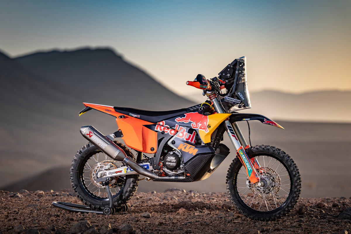 “All-new” 2022 KTM Rally bikes break cover in Morocco