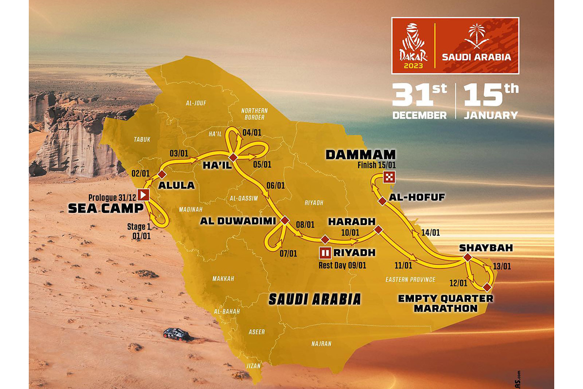 2023 Dakar Rally daily details revealed – coast-to-coast route, new rules and long days