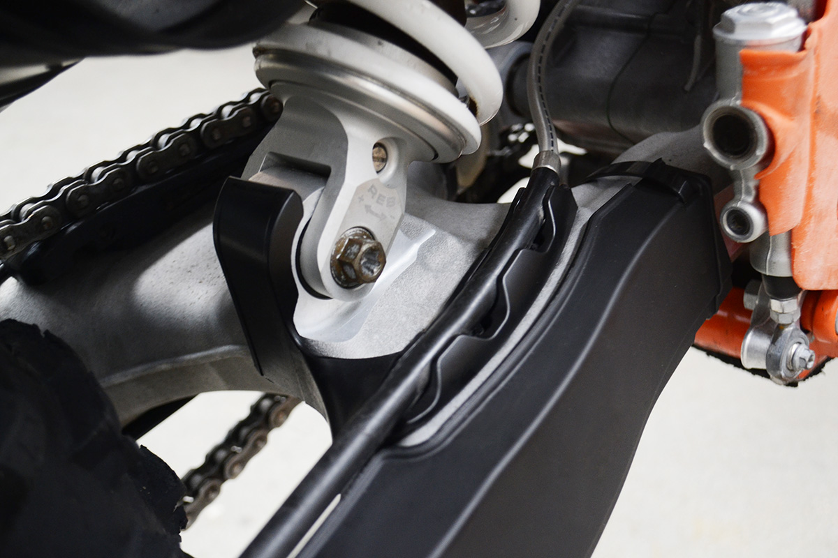 Quick look: PDS rear shock protectors & brake hose guide