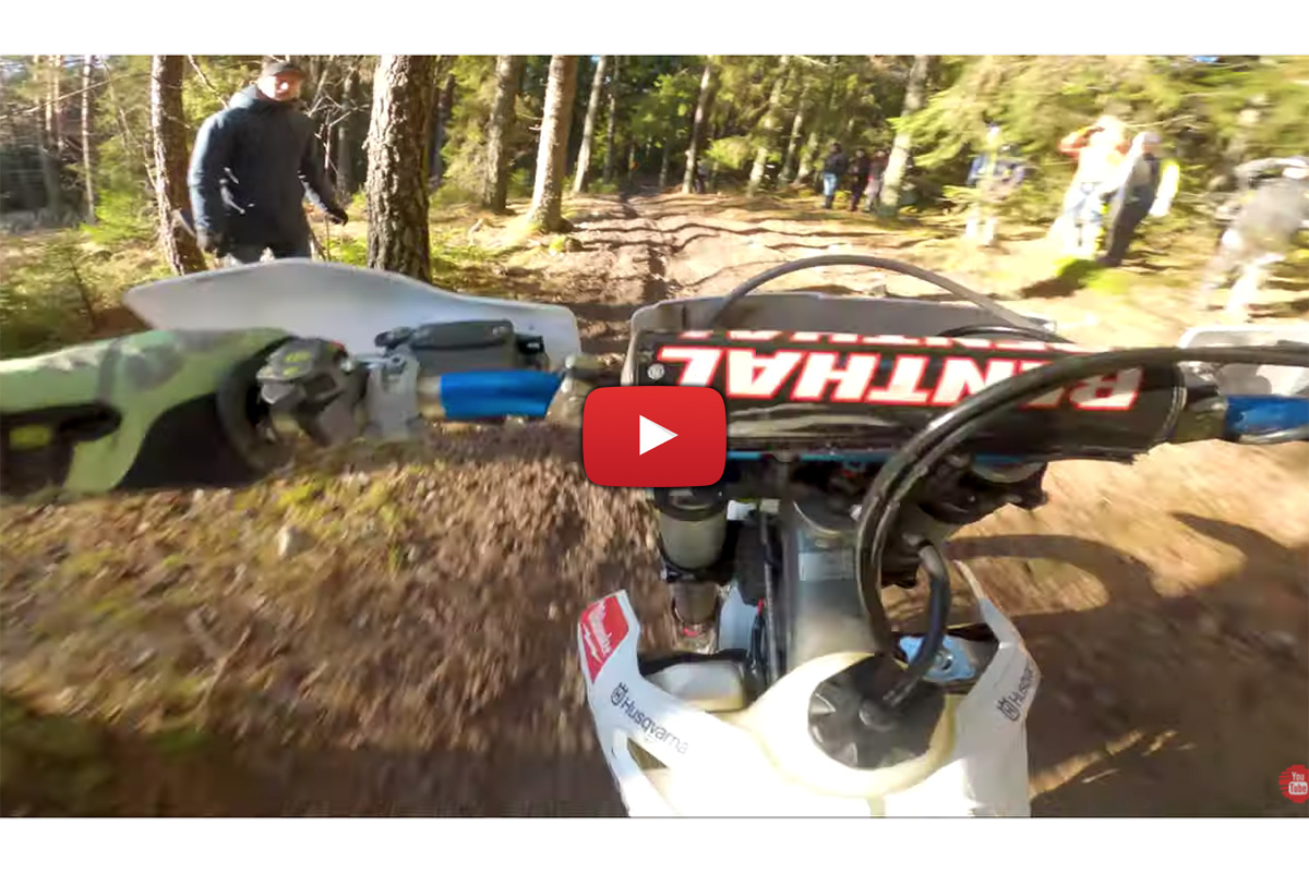 Trees, ice, rocks and roots – This is Swedish Winter Enduro