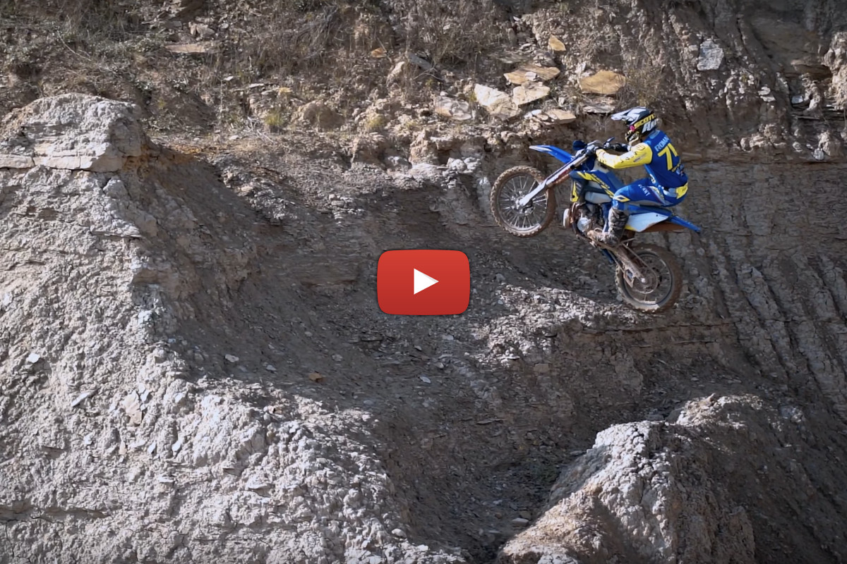 Mario Roman training for the 2022 Hard Enduro World Championship