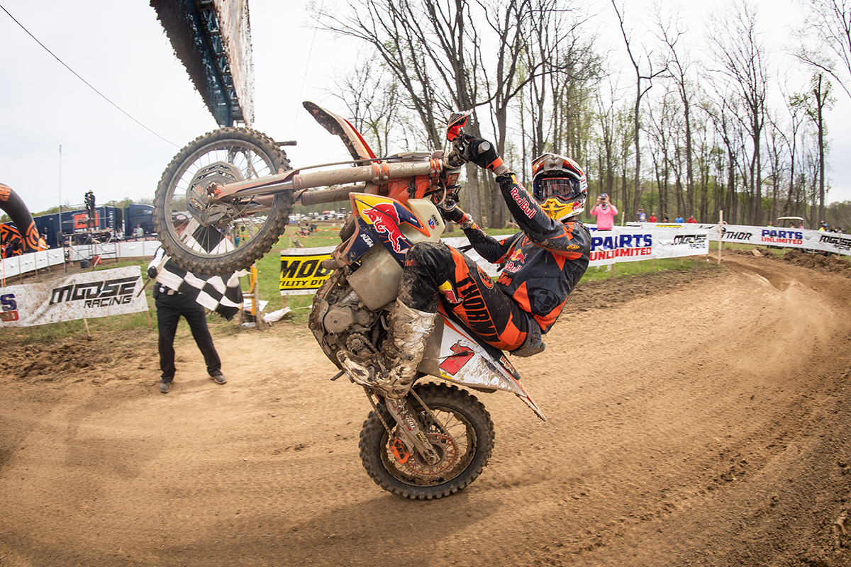 Historic sixth straight win for Ben Kelley at 2022 Hoosier GNCC
