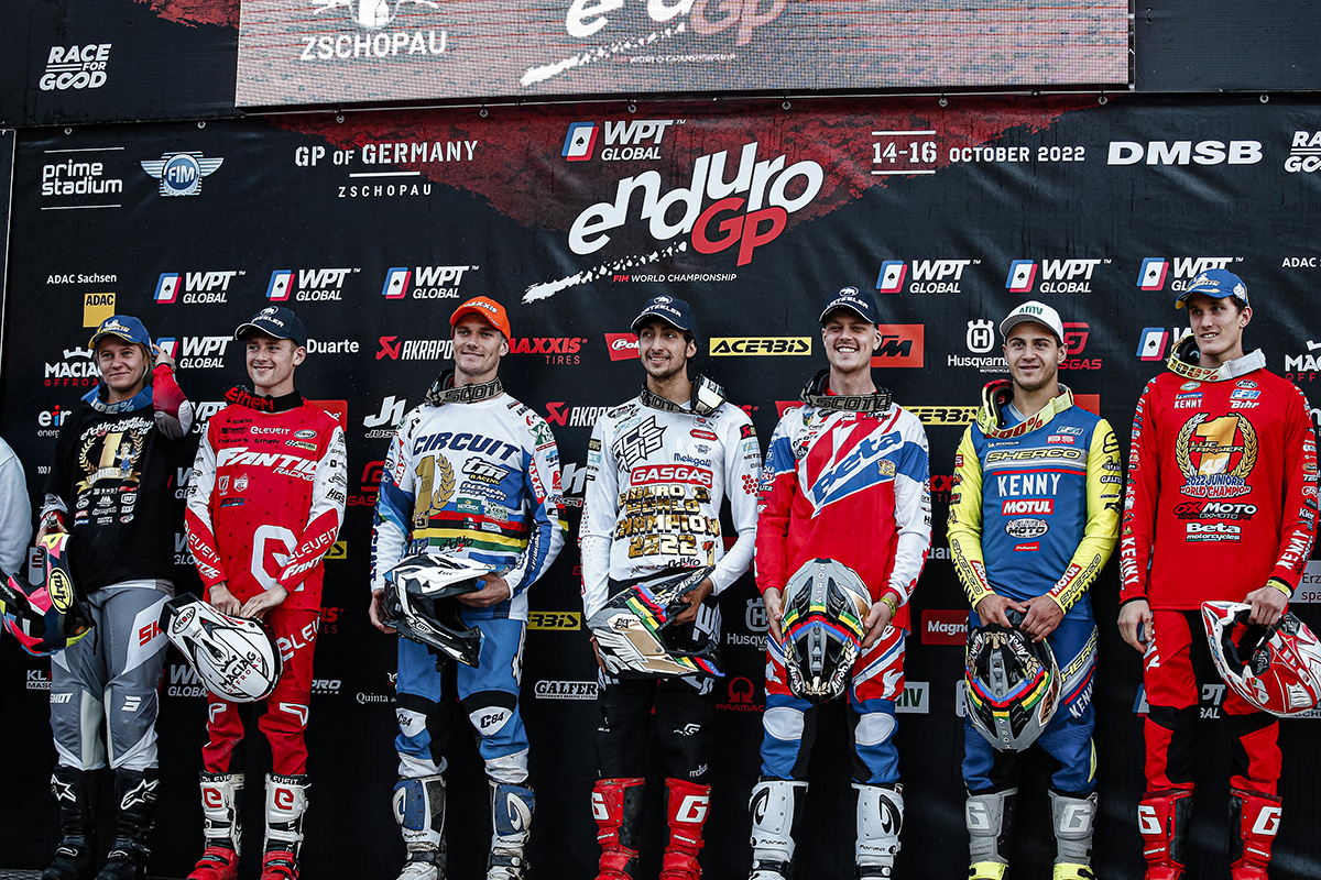 FIM EnduroGP World Championship: complete final standings, all classes
