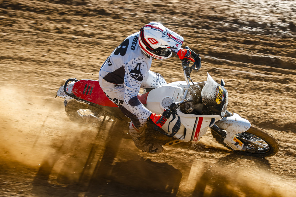 Five minutes…with Antoine Meo – Racing a Ducati Desert X Adventure bike and 125 two-strokes