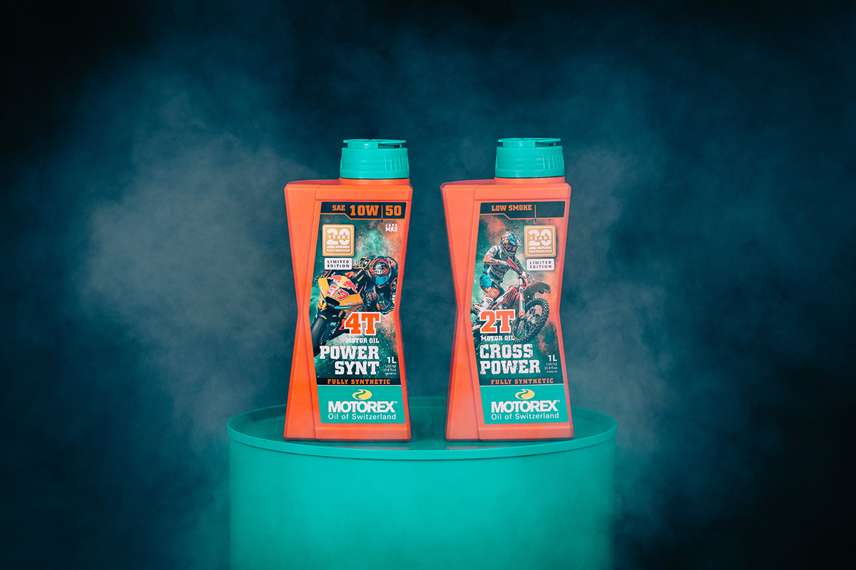 MOTOREX LIMITED-EDITION 20-YEAR ANNIVERSARY KTM OILS