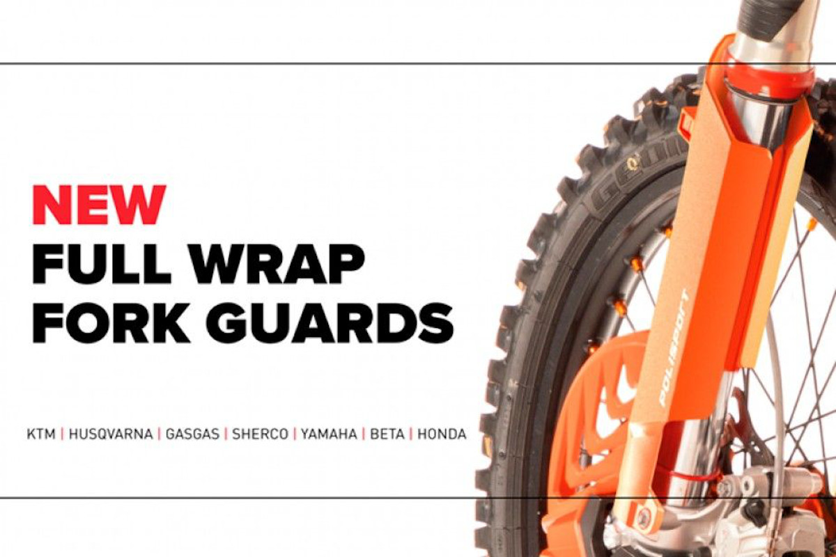 Quick look: Polisport Full Wrap Fork Guards – more protection for the front end