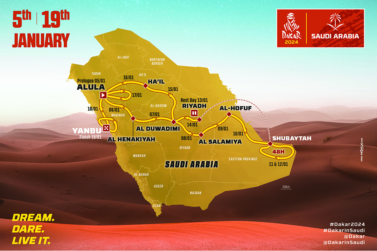 2024 Dakar Rally: 8K route and 14 day schedule – everything you need to know