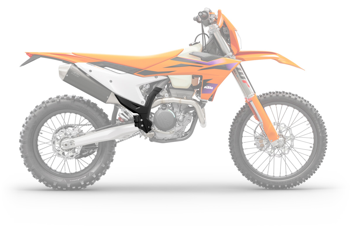 Quick look: New generation KTM & Husqvarna Polisport frame protectors