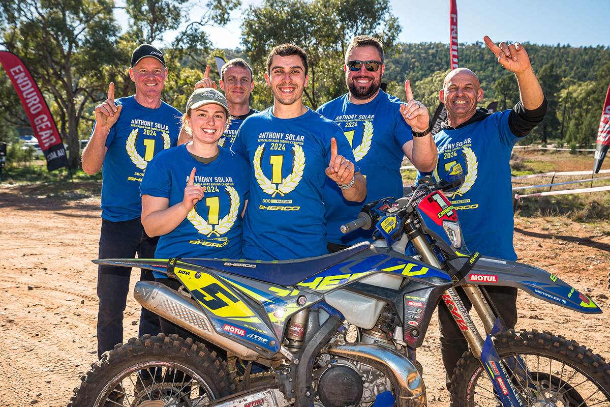 2024 Australian Hard Enduro title for Anthony Solar and Sherco