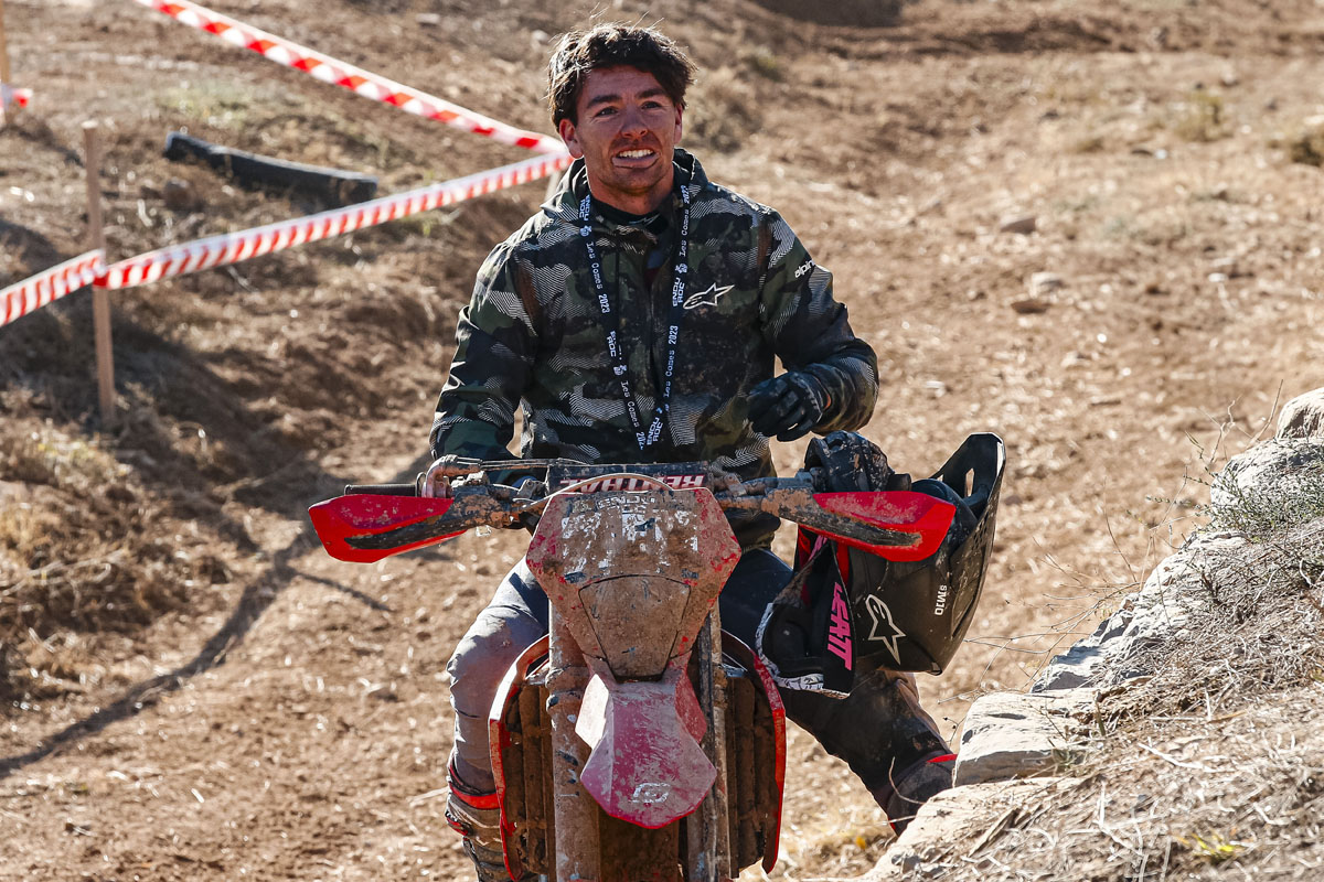 5 minutes… TrialGP vice world champion Jaime Busto enjoying enduro