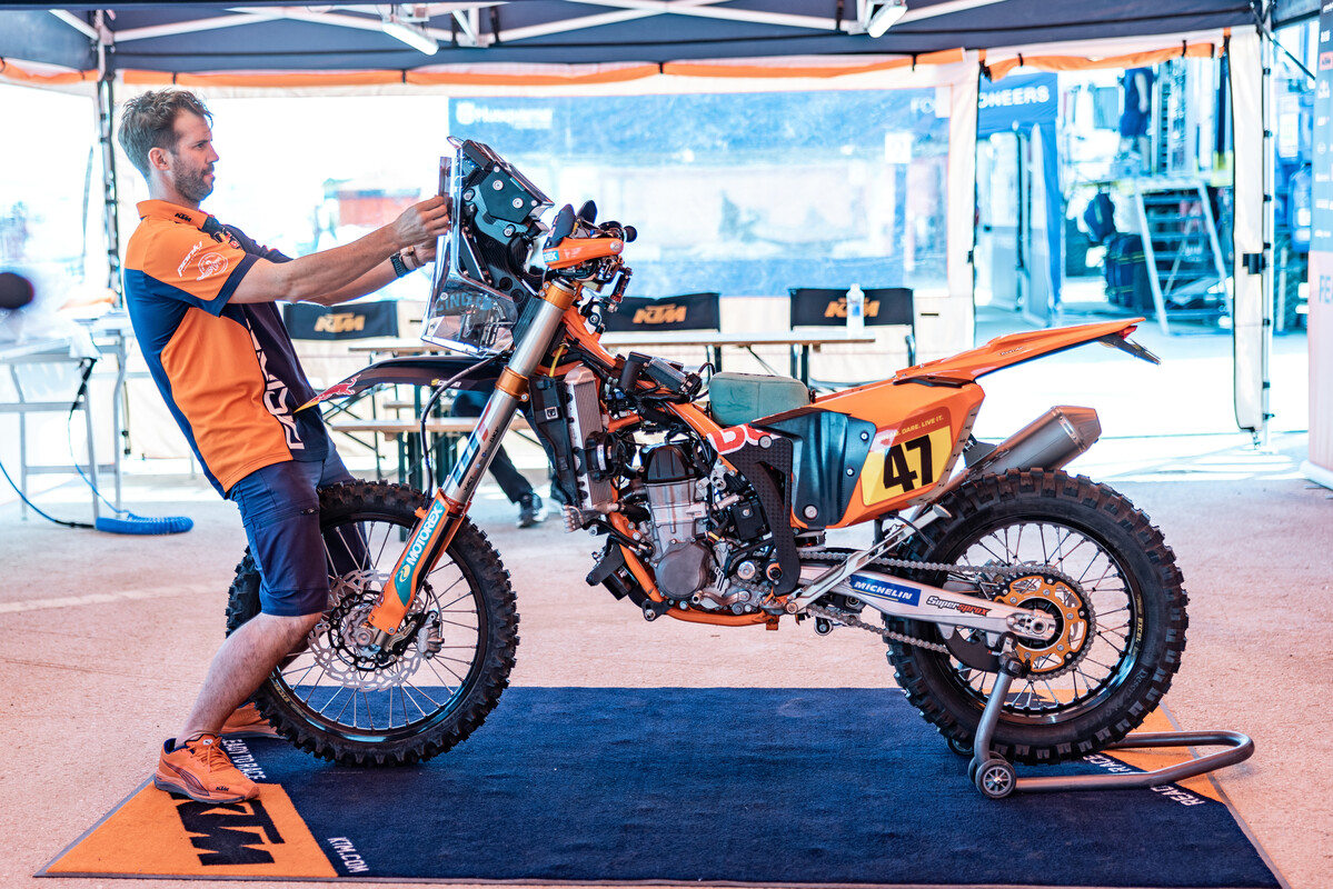 Bikes of Dakar 2024 Rally race bikes with their kit off...