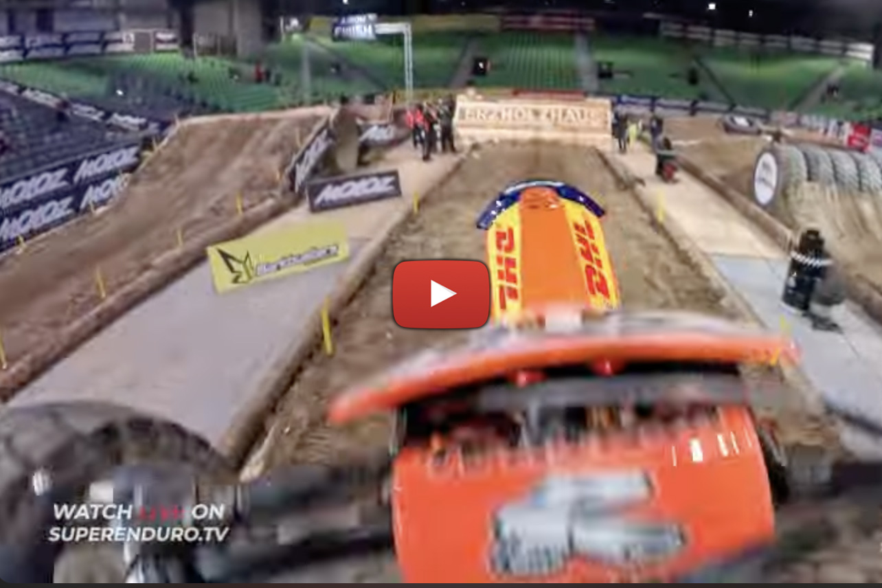 SuperEnduro Rnd 3 track preview – Mani’s ripping a two-stroke