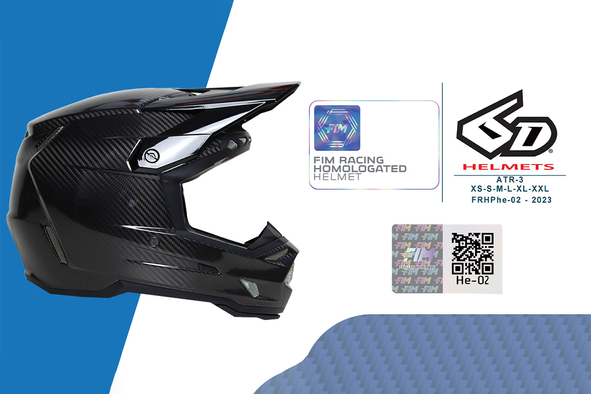 6D ATR-3 Off-Road helmet awarded FIM homologation
