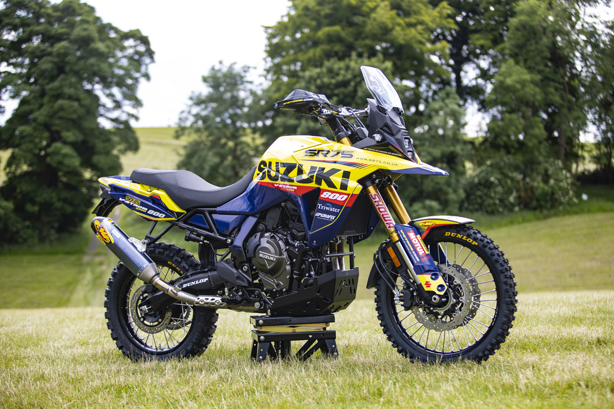 Quick look: SR75 Suzuki race team upgrades a V-Strom 800 for rally