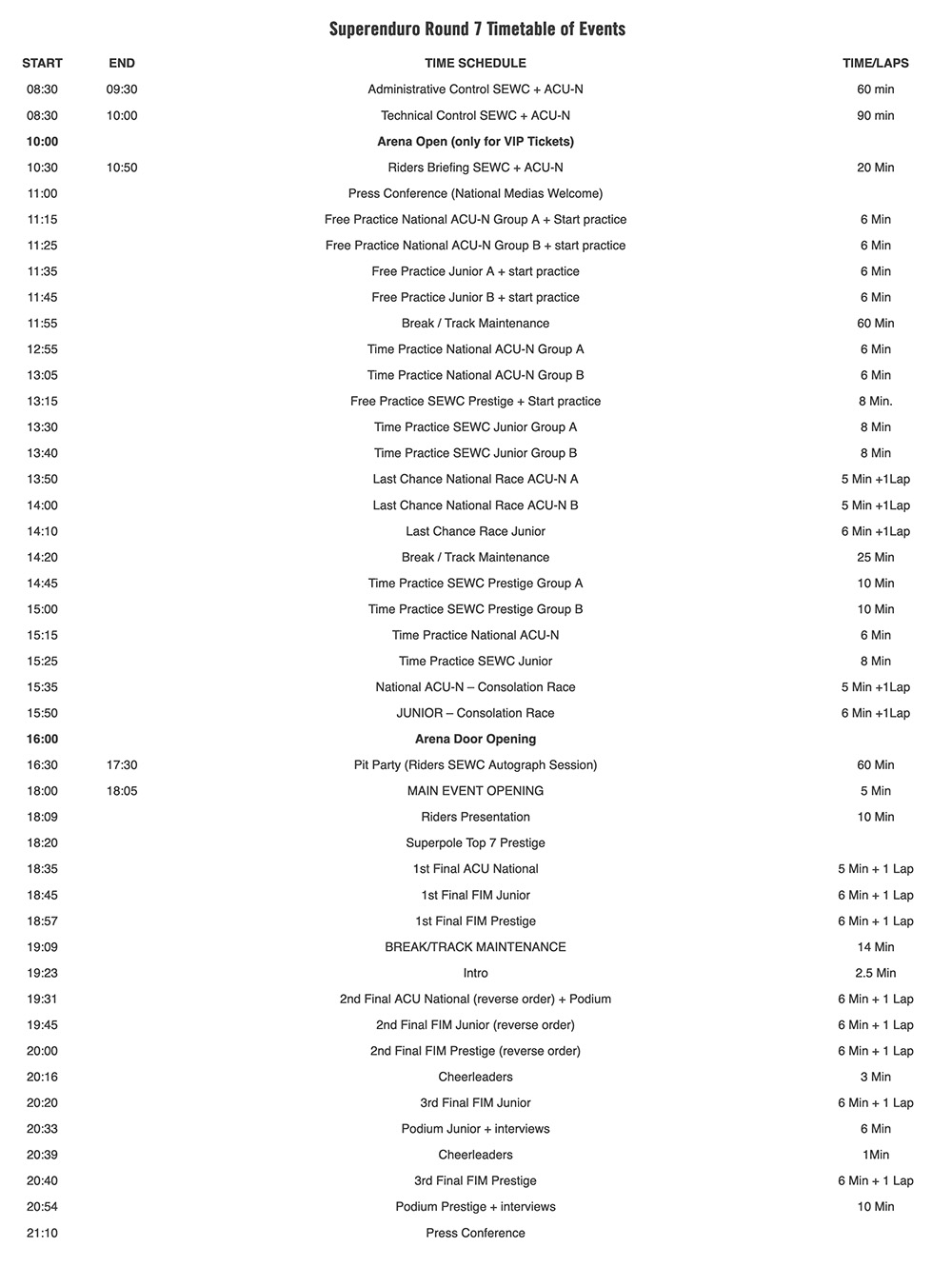 newcastle_superenduro_schedule