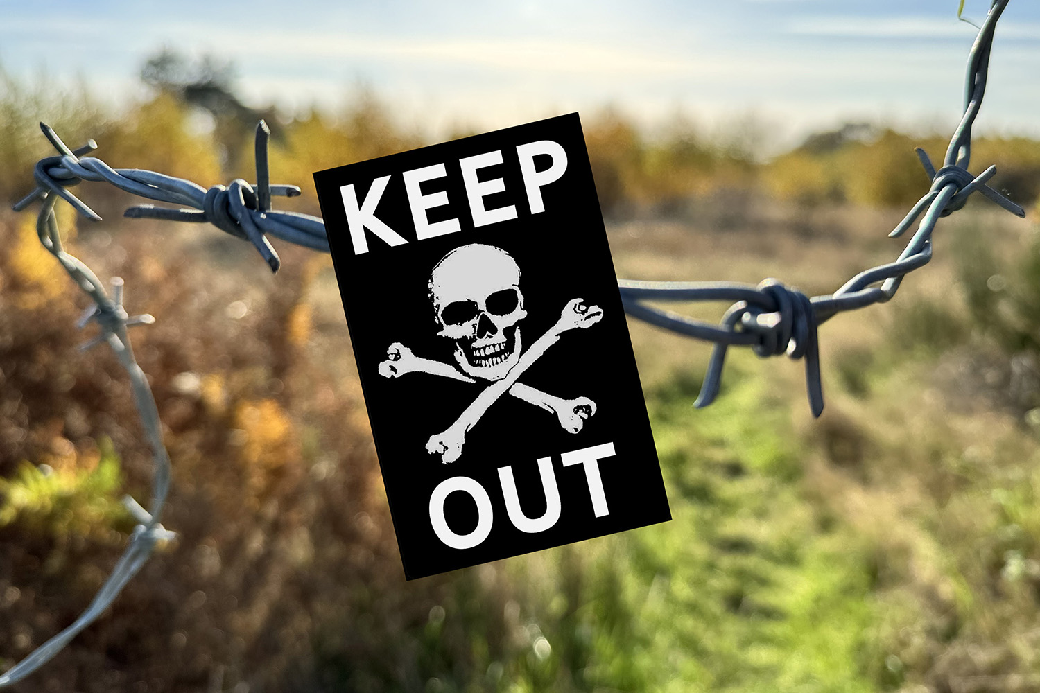 Comment: When “keep off!” tactics go too far – (heal up fast Taddy)