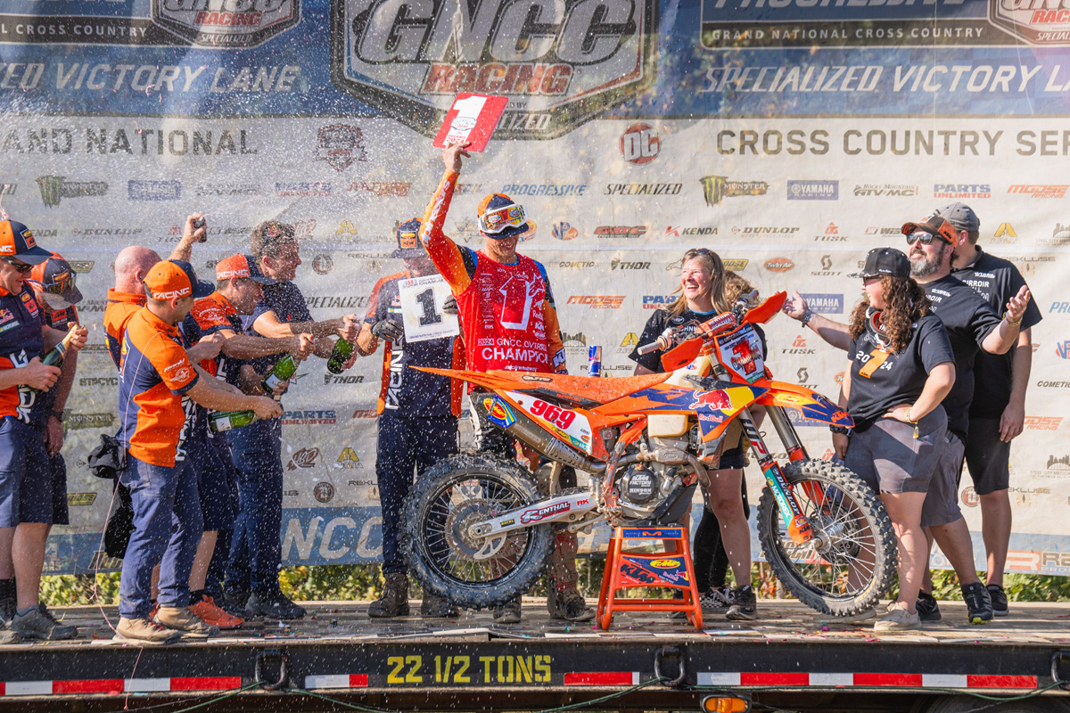 FMF KTM Factory Racing’s Johnny Girroir Crowned 2024 GNCC Champion