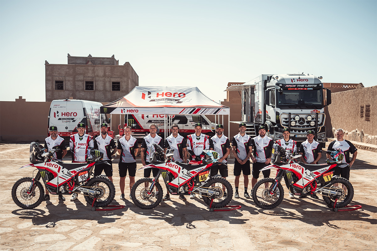 Hero Motosports 2026 Dakar Rally and W2RC rider line-up