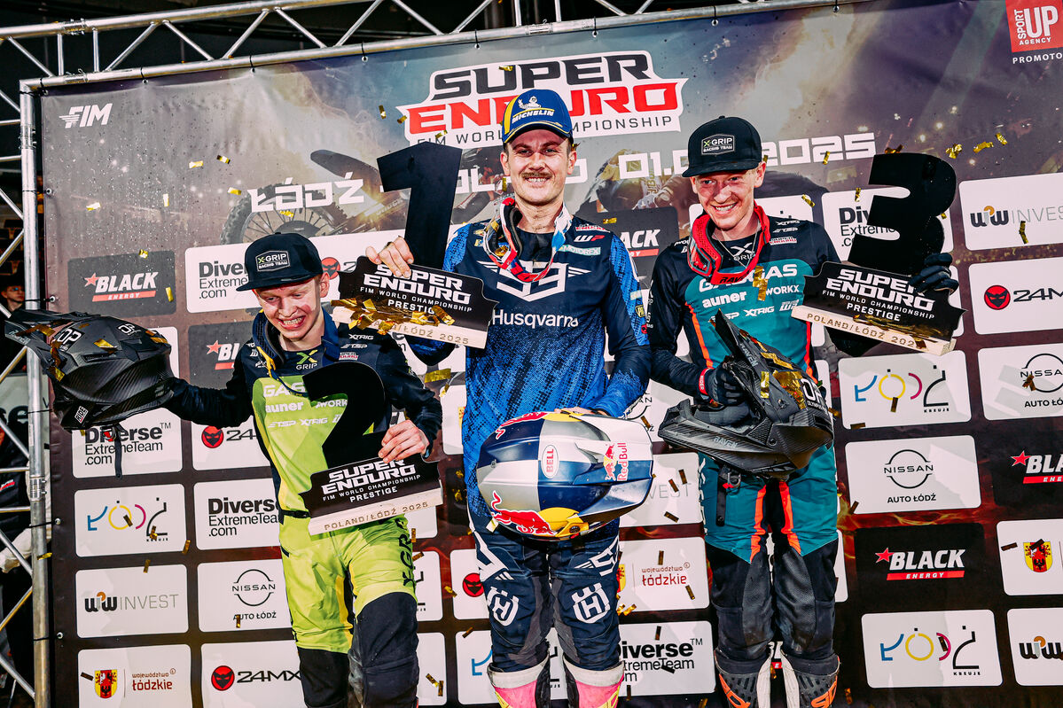 2025 SuperEnduro Results: Brightmore brothers join Billy Bolt on the podium at Rnd 4