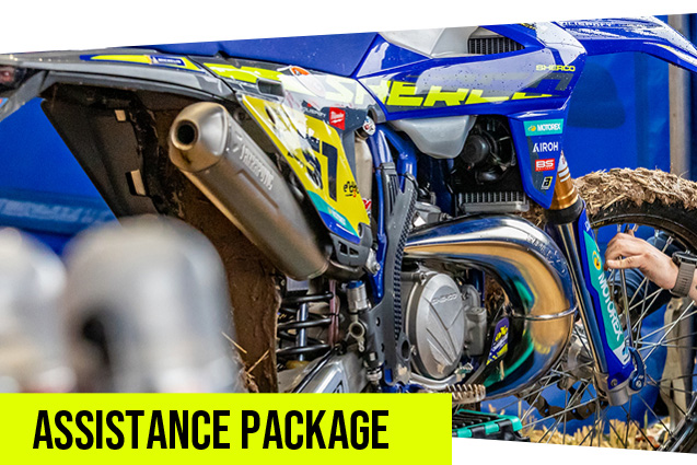 2025 ISDE Sherco Motorcycle Rental and Assistance Package