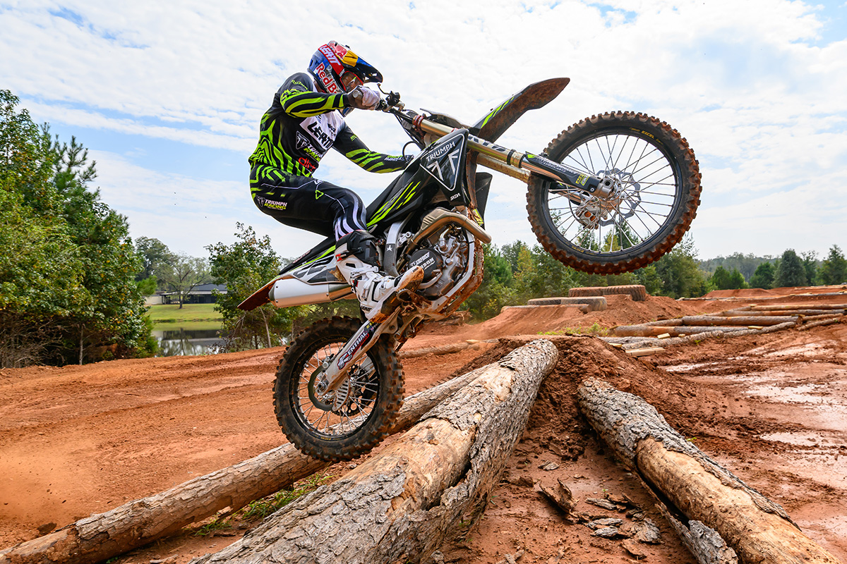 Triumph build EnduroCross track just for Jonny Walker (and his new 450)